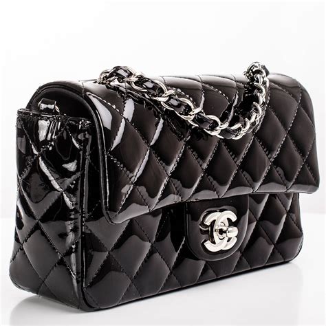 black patent chanel bag|chanel patent flap bag.